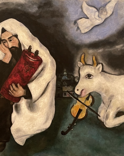 Marc Chagall 1887-1985. Solitude, 1933.  Oil on canvas. Tel Aviv museum of art. Photo Dan