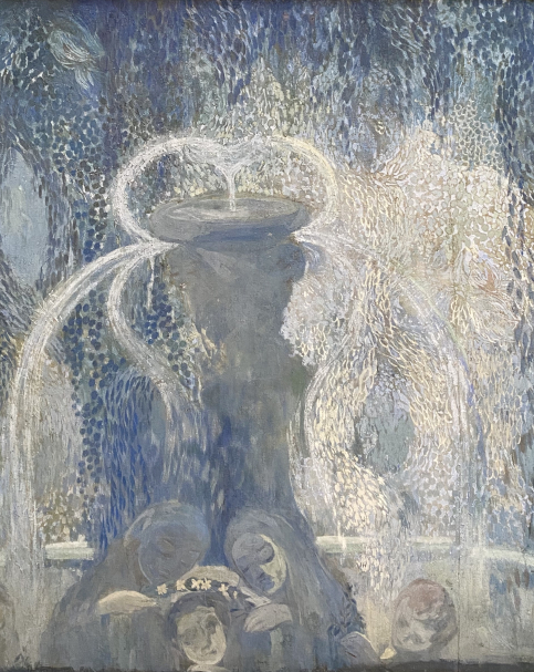 Pavel Kuznetsov (1878-1968). Blue fountain. 1905. Tempera on canvas. GTK.