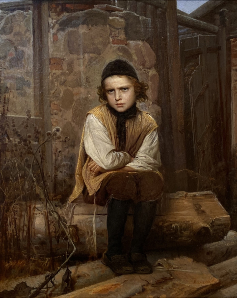 Ivan Kramskoy. 1837-1887. Outraged Jewish boy. 1874.  Russian museum SPb.