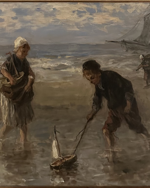 Jozef Israëls 1824-1911 Children Playing on the Beach 1906