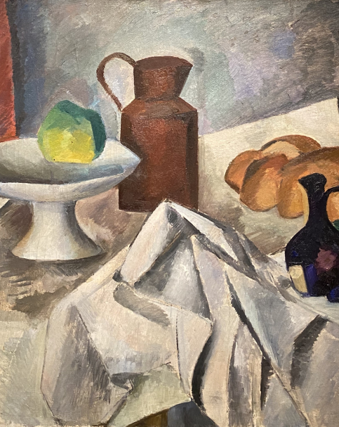 Robert Falk. Still life with a napkin (still life on a white tablecloth). 1914. Collection of Marina and Boris Molchanov. Moscow.