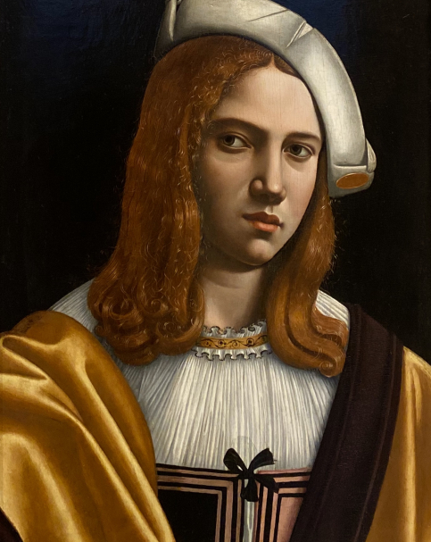 Giovanni Ambrogio de Predis. Portrait of a young gentleman. 1500. Accademia Carrara. Bergamo.