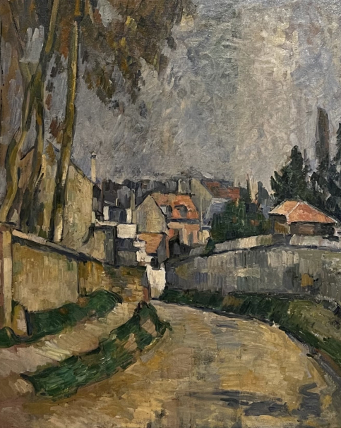 Paul Cezanne 1839-1906. Houses at the side of the road, II, ca. 1881.  Oil  on canvas. Tel Aviv Museum of Art. Photo Dan