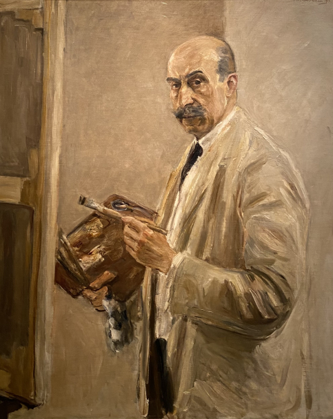 Max Libermann 1847-1935. Self-Portrait in Front of Easel, 1913. Oil on canvas. The Israel museum Jerusalem. Photo Dan Daniel