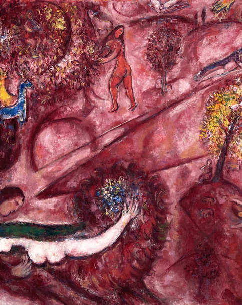 Marc Chagall. Le Cantique des Cantiques I . 1960. The National Marc Chagall museum. Nice.