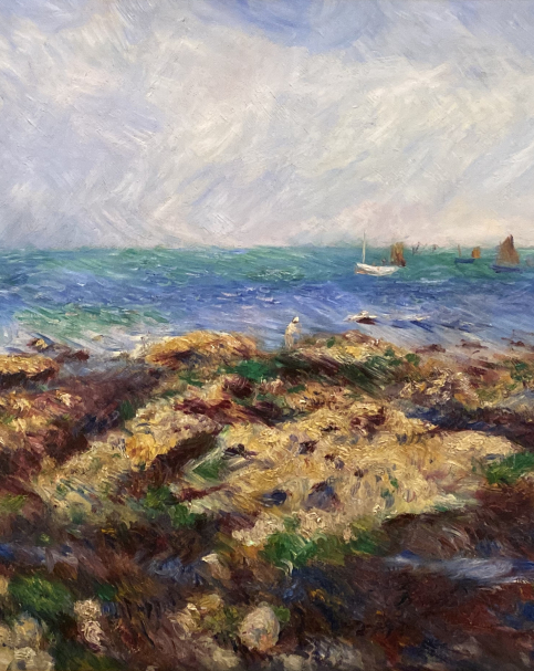 Pierre Auguste Renoir.  Low Tide at Yport. 1883. Hermitage SPb