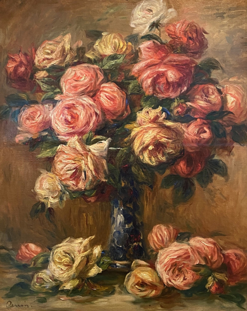 Pierre Auguste Renoir.  Bouquet of roses. 1909-1913. Hermitage SPb