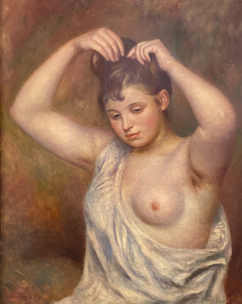 Pierre Auguste Renoir.  Woman Arranging Her Hair. 1887. Hermitage SPb