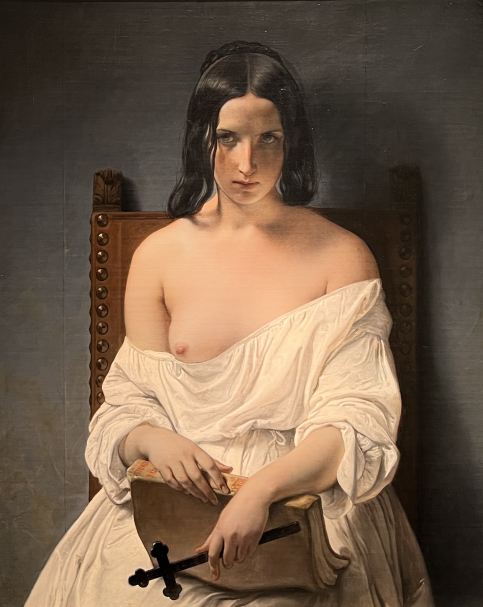 Francesco Hayez 1791-1882. La Meditazione, 1851. Oil on canvas.  GALLERIA D'ARTE MODERNA ACHILLE FORTI, Verona. Photo Dan Daniel