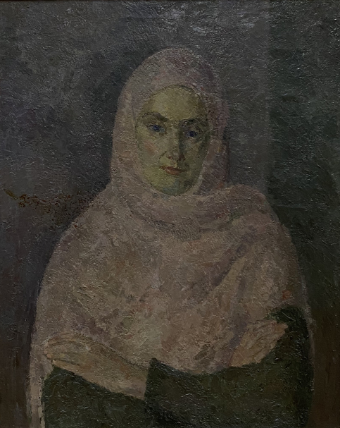 Lady in a pink shawl (A.V. Shchekin-Krotova) - 1953. Robert Falk. National Gallery of Armenia.