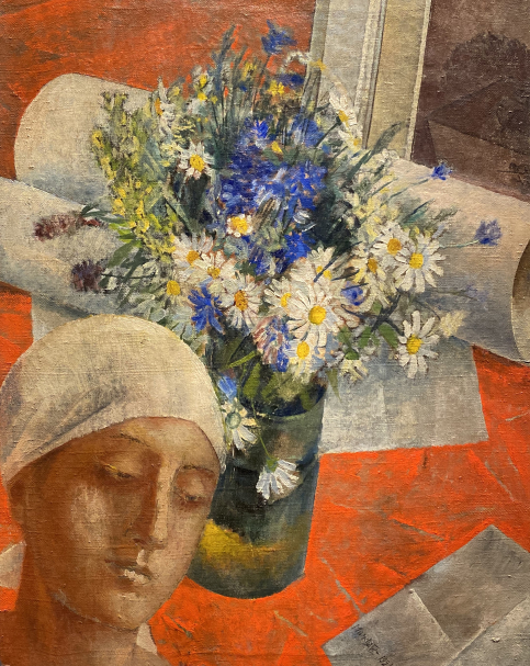 Kuzma Petrov-Vodkin. Still life (with a Woman’s Head). 1921. Russian museum SPb