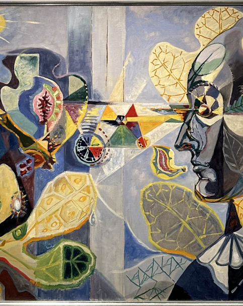 André Masson, 1896-1987. Goethe and the Metamorphosis of Plants, 1940. Oil on canvas. The Vera and Arturo Schwarz Collection.  Photo Dan Daniel