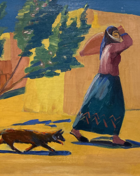 Martiros Sarian. on the way to the well. 1926. Oil on canvas.  M.Sarian House Museum. Yerevan.