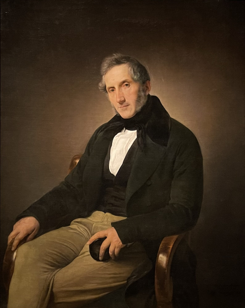 Francesco Hayez 1791-1882. Portrait of Alessandro Manzoni, 1841. Oil on canvas. Pinacoteca di Brera. Milan. Photo: Dan