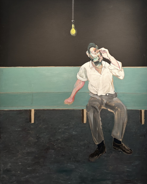 Francis Bacon, 1909-1992.  Study for a Portrait of Lucian Freud, 1964. Oil on canvas. Photo Dan Daniel