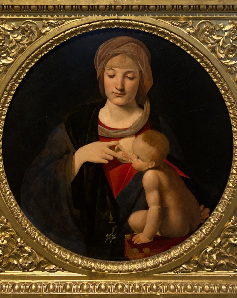 Giovan Antonio Boltraffio.  Nursing Madonna. 1508.  Accademia Carrara. Bergamo