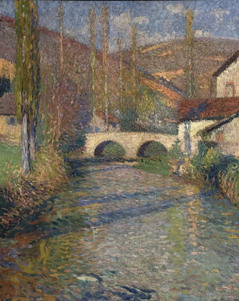 Henri Martin 1860-1943. The Bridge at Labastide du Vert, ca. 1930. Oil on canvas. Moshe and Sara Mayer Collection. Tel Aviv Museum of Art. Photo Dan