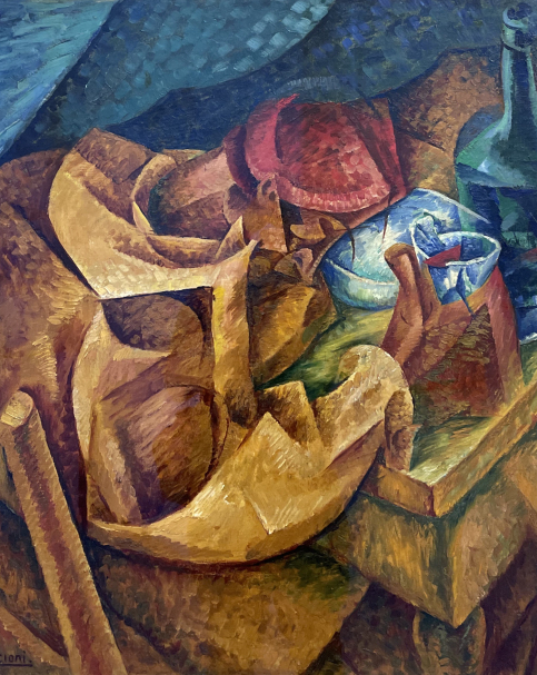 Umberto Boccioni. The Drinker. 1914. Oil on canvas. Museo del Novecento. Photo: Dan Daniel website https://rabinovichgallery.com/