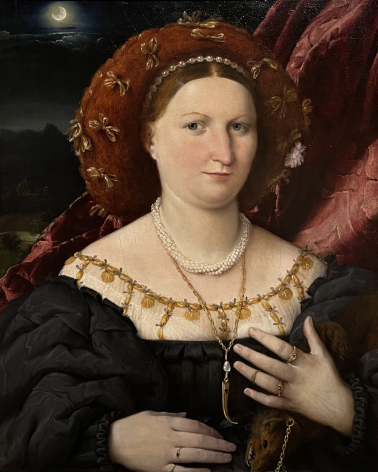Lorenzo Lotto Portrait of Lucina Brembati 1521-1523 circa