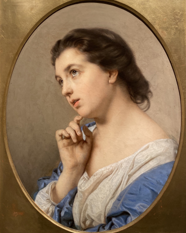 Giacomo Trecourt. Portrait of a Young Woman (Melancholy). 1864. Accademia Carrara. Bergamo