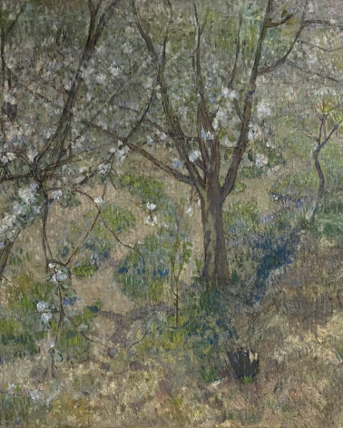 Mikhail Larionov. Apple tree in bloom, 1909. National art gallery of Armenia