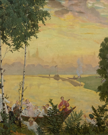 Boris Kustodiev. Country walk. 1918. National art gallery of Armenia. Yerevan