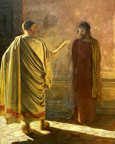 Nikolay Ge (1831-1894). “What is truth?” Christ and Pilate. 1890. Oil on canvas. State Tretyakov gallery. Moscow.