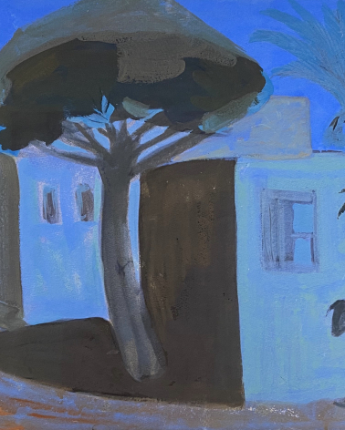 Martiros Sarian. Night landscape. Egypt. 1911. Tempera on cardboard. Sarian Family collection. M.Sarian House Museum. Yerevan.