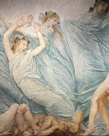 Giulio Aristide Sartorio. 1860-1932. Rite 1908-1023.   Reawakening 1908-1923. Galerry d’Italia, Milano.