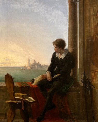 Ponziano Loverini. Torquato Tasso in Venice. 1875.  Accademia Carrara. Bergamo.