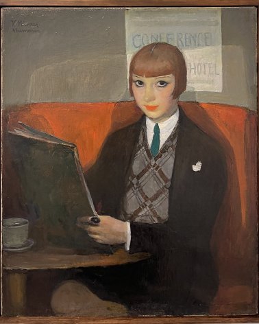 Käthe Münzer-Neumann.1877-1959. Au Café, first half of 20th century. Oil on canvas. Tel Aviv Museum of Art.