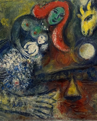 Marc Chagall 1887-1985. Woman First, 1962. Oil on panel. Tel Aviv Museum of Art.
