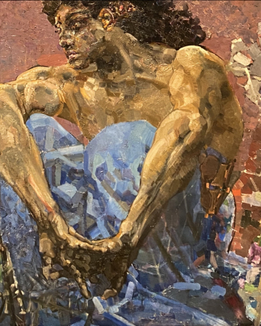 Mikhail Vrubel (1856-1910). Demon (seated). 1890. Oil on canvas.  State Tretyakov gallery. Photo: Dan Daniel