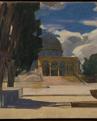 Samuel Hirszenberg 1865-1908. Dome of the Rock. 1908.  Oil on canvas. Tel Aviv Museum of Art.