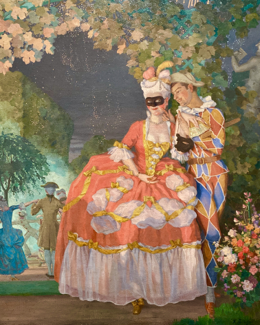 Konstantin Somov. Harlequin and Lady, 1921. Russian museum SPb