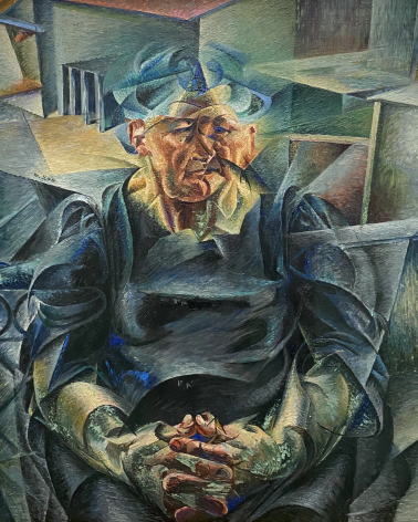 Umberto Boccioni. Horizontal Construction ( Horizontal Volumes ). 1912 Pinakothek der moderne. Munich.