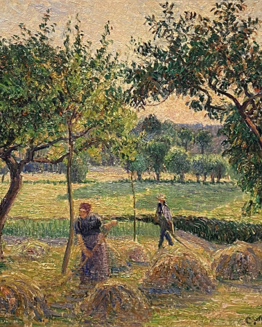 Camille Pissaro 1830-1903.  Bountiful Harvest, 1893. Oil on canvas.  The Israel Museum Jerusalem Photo Dan Daniel