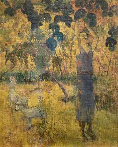 Paul Gauguin. Man Picking Fruit from a tree, 1897. Hermitage SPb. Photo Dan