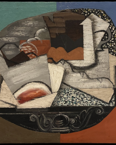Louis Marcoussis 1878-1941. Mimes II, 1928. Oil  on canvas. Tel Aviv Museum of Art. Photo Dan