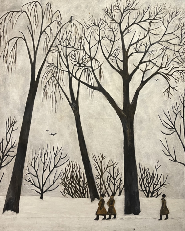 Natalia Goncharova. Winter, 1911. Oil on canvas. Russian museum SPb