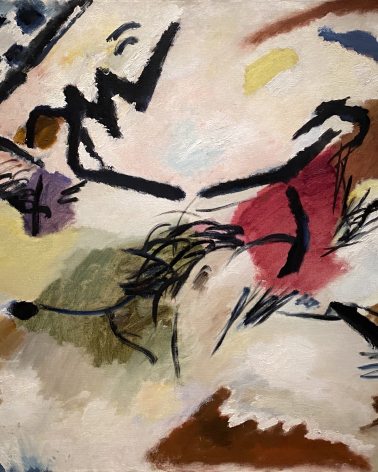 Wassily Kandinsky. Improvisation 20 (two horses). 1911. Oil on canvas. Pushkin State Museum of Fine Arts. Moscow