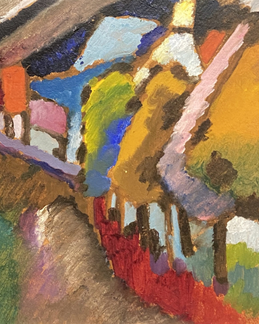 Wassily Kandinsky. Murnau-Castle and Church,1909. Lenbahhaus, Munich