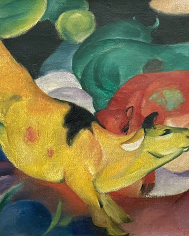 Franz Marc. Cows, red, green, yellow . 1911. Lenbachhaus. Munich