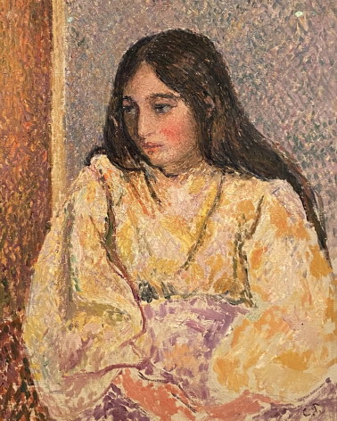 Camille Pissaro 1830-1903. The Portrait of Jeanne, ca. 1893. Oil on canvas. The Israel museum Jerusalem. Photo Dan