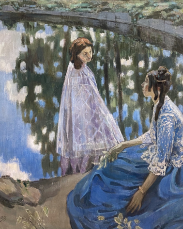 Viktor Borisov-Musatov (1870-1905). The Pound. 1902-1903. Tempera on canvas. State Tretyakov gallery, Moscow.