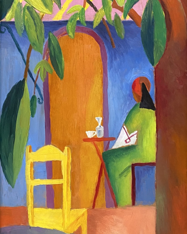 August Macke. Turkish cafe.1914. Munich, Lenbachhaus