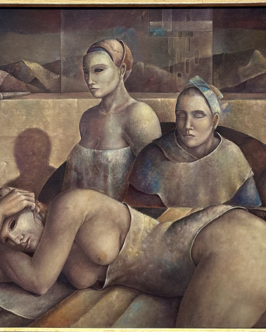 Cubero Rolando (Costa Rica), 1957. “Cerca Del Sueno”, oil, 1985. Ralli museum Caesarea. Photo Dan