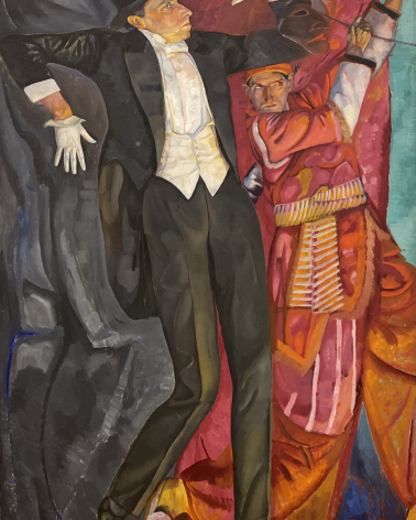 Boris Grigoriev 1886-1939. Portrait of Vsyevolod Meyerhold. 1916.  Oil on canvas. Russian museum SPb.