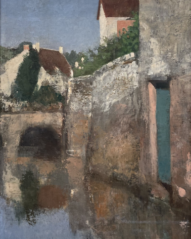 Lakovos Rizos (1849-1926). Houses on a Canal, after 1900. Oil on canvas. National Gallery (Athens). Photo: Dan Daniel