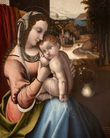 Bernardino de’ Conti.  Nursing Madonna. 1501.  Accademia Carrara. Bergamo